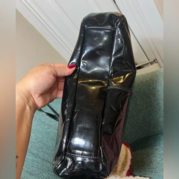 Coach Black Patent Leather Tote bag #F15245 - Picture 6 of 6